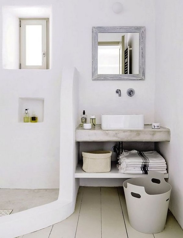 ▷ Muebles de obra baños pequeños. Muebles medida para baños.