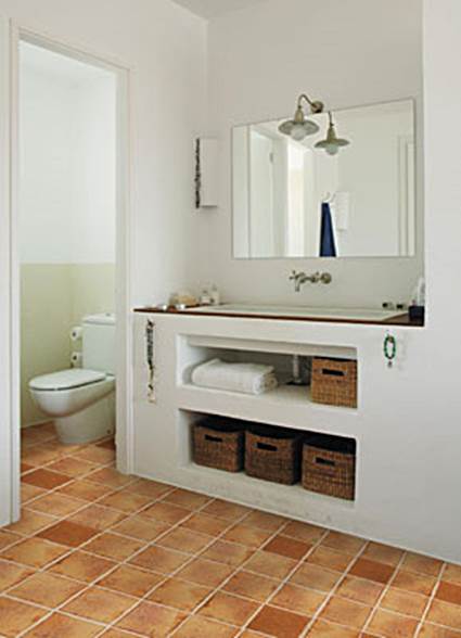 Muebles de obra para baños pequeños - Decoración de Interiores y