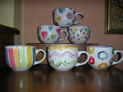 Vajilla pintada a mano