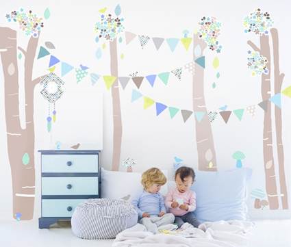 Vinilos de tela para habitaciones infantiles