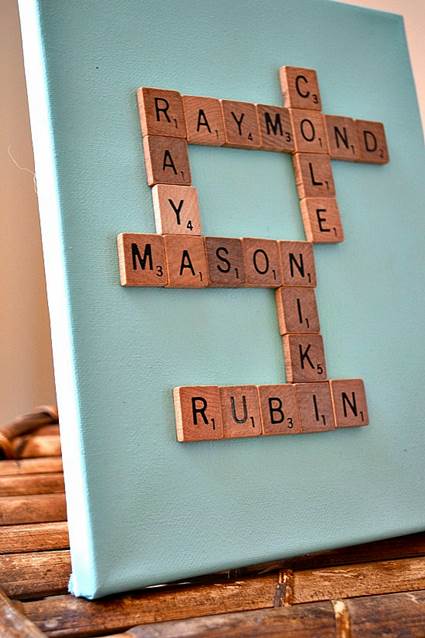Cuadro personalizado scrabble