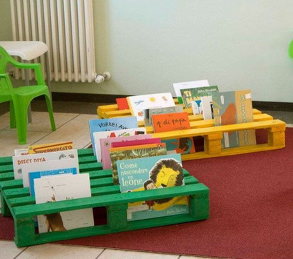 Almacenaje para libros con palets