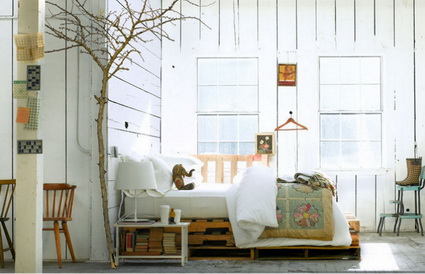Cama con palets