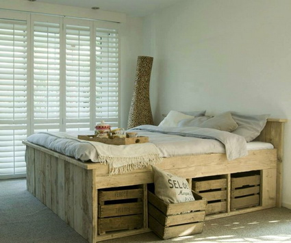 Cama con palets