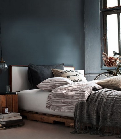 Cama con palets