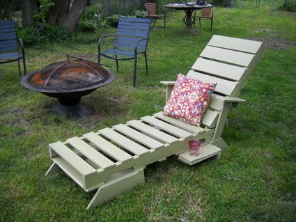 Muebles de exterior con palets