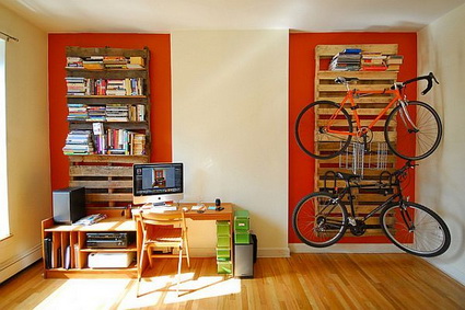 Decoración de oficinas con palets