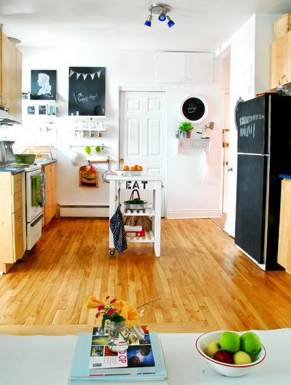 Cocina con madera
