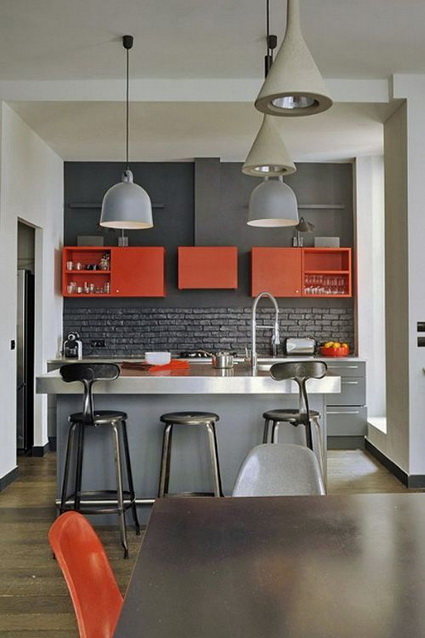 Atrévete con el naranja en la cocina - Decoración de Interiores y Exteriores - EstiloyDeco Atrévete con el naranja en la cocina - Decoración de Interiores y Exteriores - EstiloyDeco