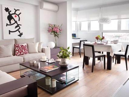 Sala y comedor en uno