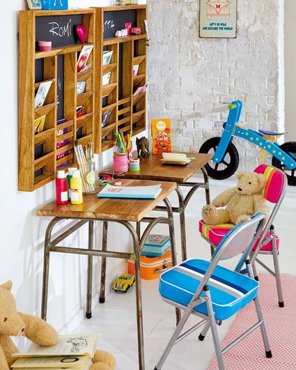 Rincón de estudio infantil