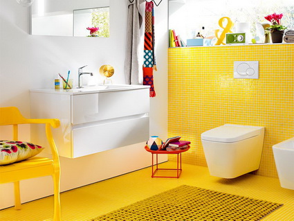 Cuarto de baño amarillo