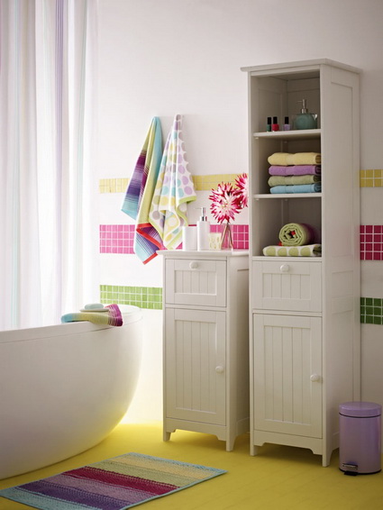 Cuarto de baño colorido