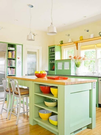 Cocinas con mucho color