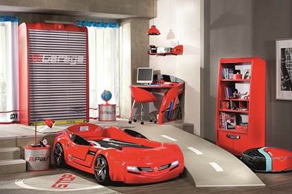 Habitación temática de coches