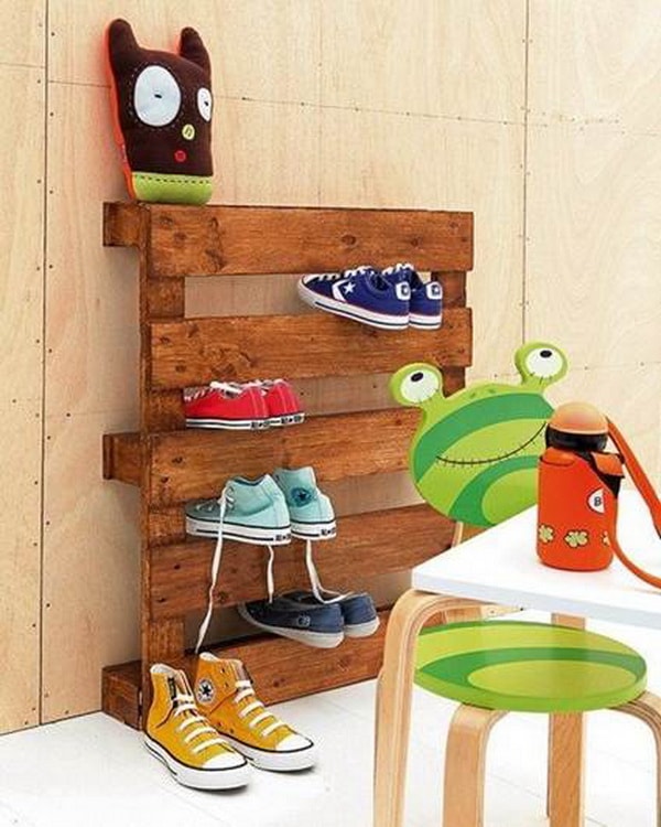 Zapatero DIY con tarimas