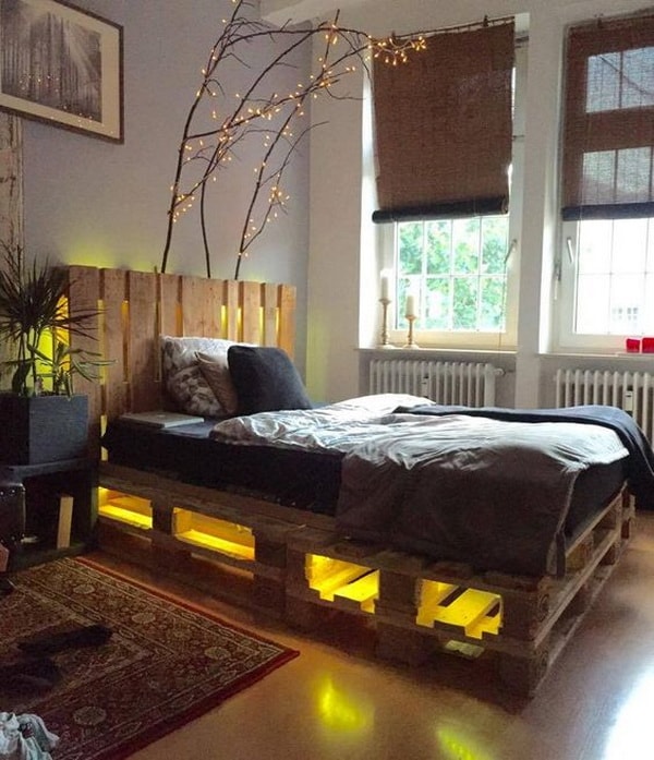 Camas hechas con palets de madera