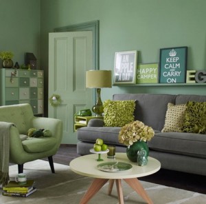 Salones en color verde - Decoración de Interiores y Exteriores