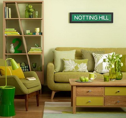 Salones decorados en verde