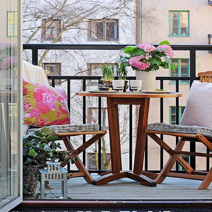 Balcones pequeños con encanto