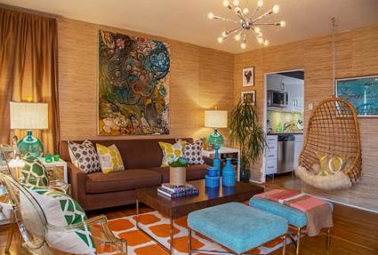 Decoración de salones con estilo retro