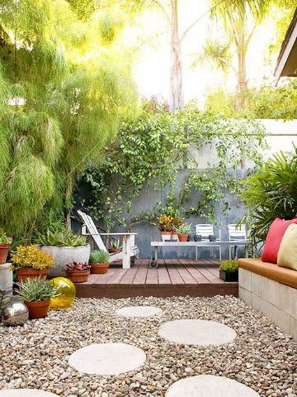 Patio con deck