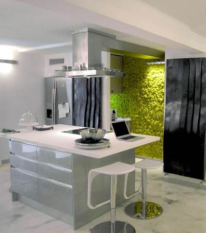 Jardín vertical en la cocina