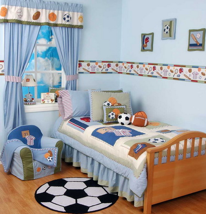 Dormitorio temático de deportes
