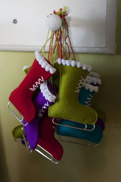 Adornos navideños con fieltro