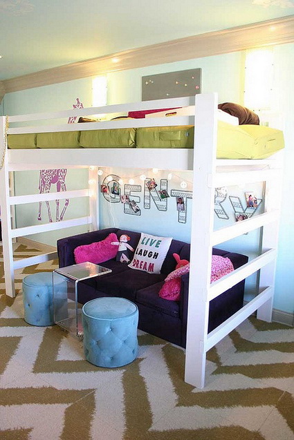 Dormitorio infantil tipo loft