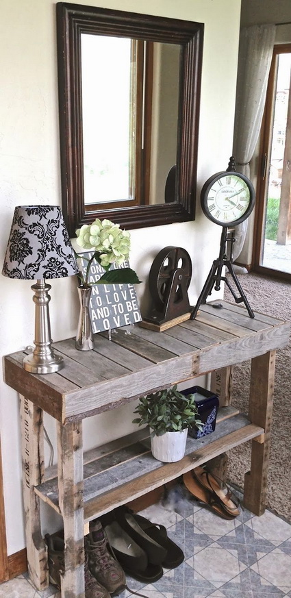 Mueble DIY para el recibidor