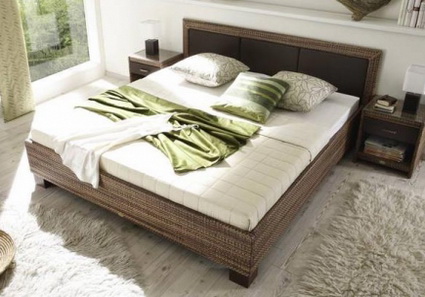 Cama de rattan