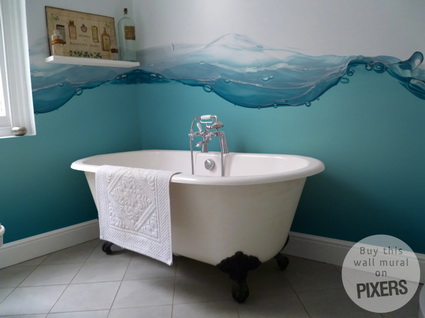 Fotomural para el cuarto de baño