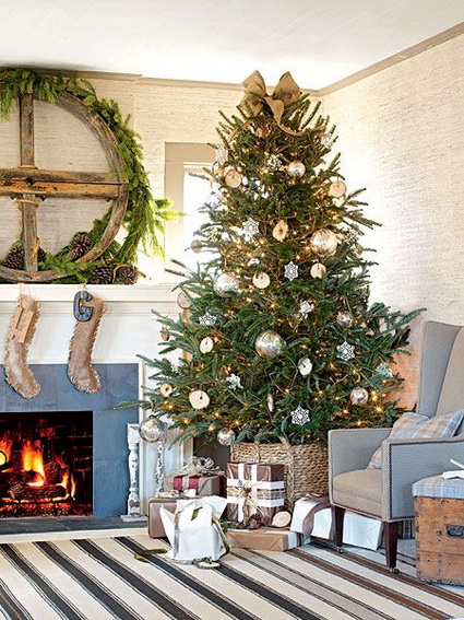 Árbol de Navidad estilo Country Chic