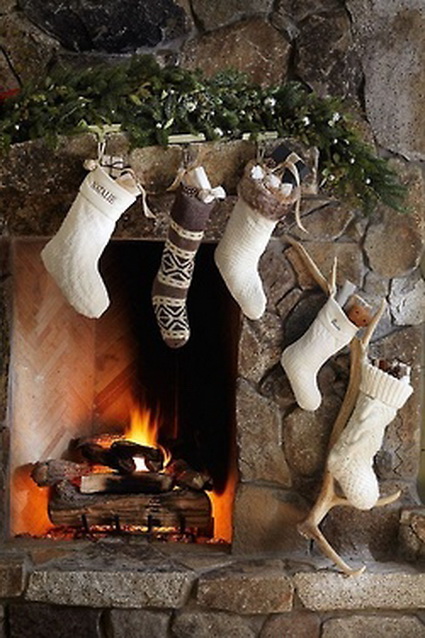 Calcetines navideños rústicos