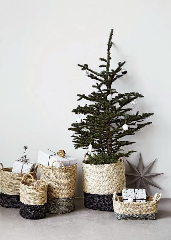 Cestas para decorar la Navidad