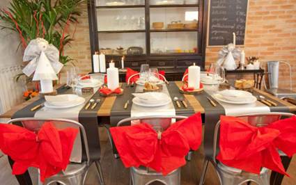 Sillas decoradas para Navidad