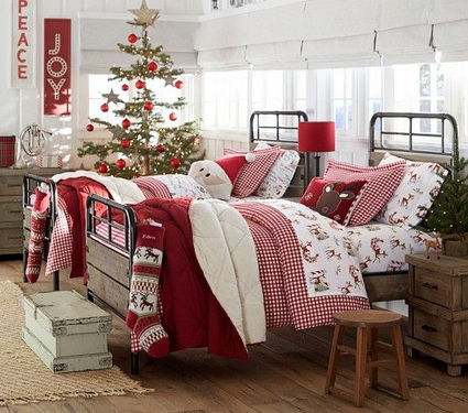 Decoración navideña para dormitorios infantiles