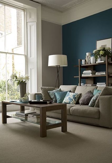 Decoración en tonos azules