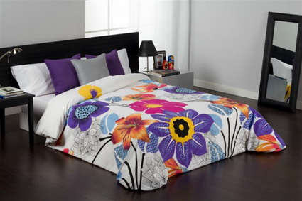 Funda nórdica con motivos florales