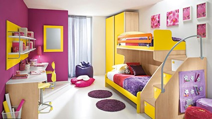 Habitaciones infantiles llenas de color