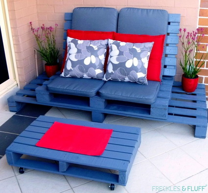 Sillón con palets de madera