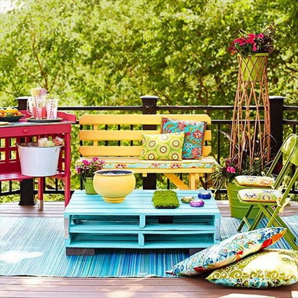 Ideas con palets para exteriores