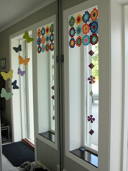 Móvil con crochet