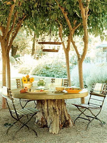 Encantadoras mesas de jardín