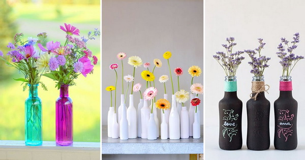 Ideas para decorar con botellas de vidrio