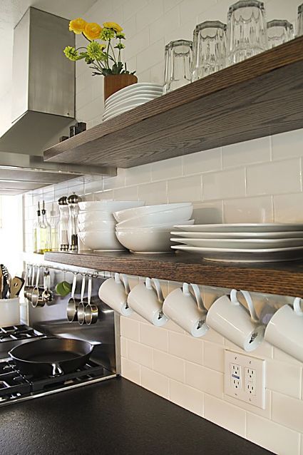 Atrévete con las estanterías abiertas en cocinas - Decoración de