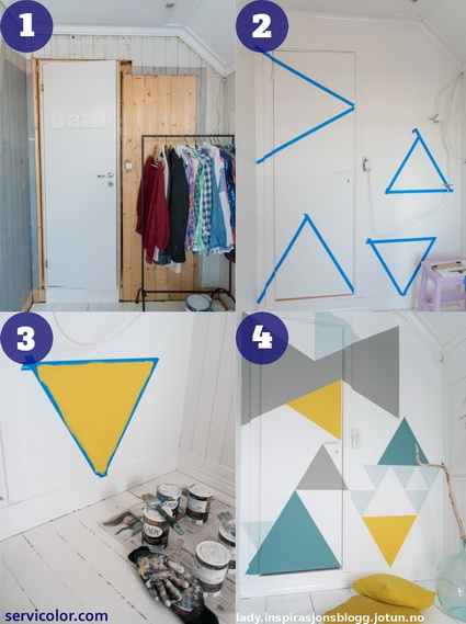 pared-con-triangulos
