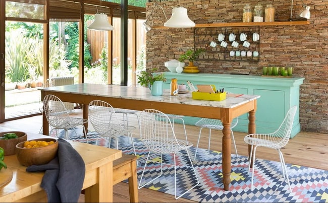 Aparador vintage en tono pastel