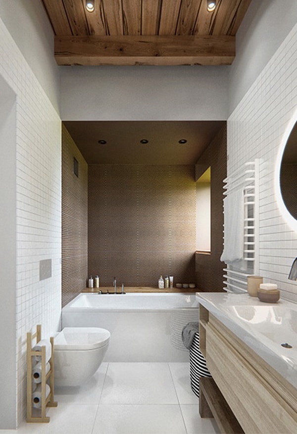 Baño principal con bañera
